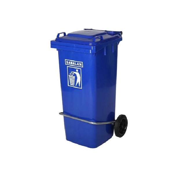 سطل زباله پلاستیکی 100 لیتری پدالی | سطل زباله پدالی