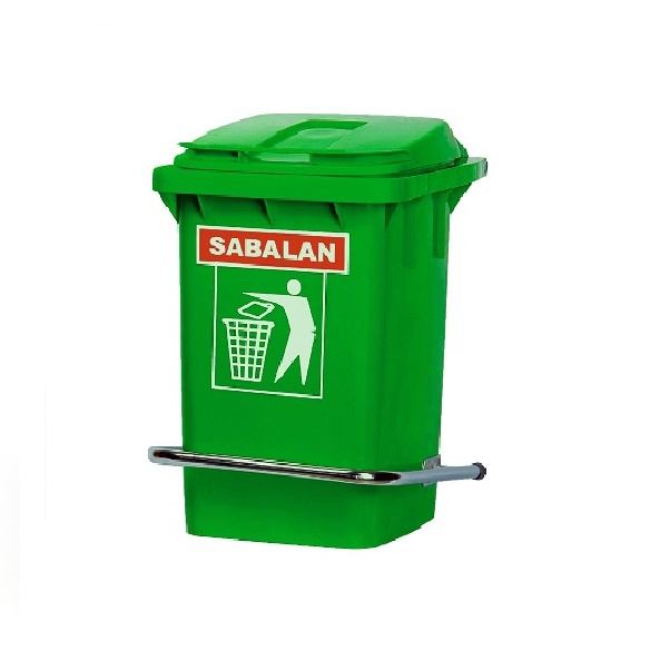 سطل زباله پلاستیکی 60 لیتری پدالدار | سطل زباله پلی اتیلن